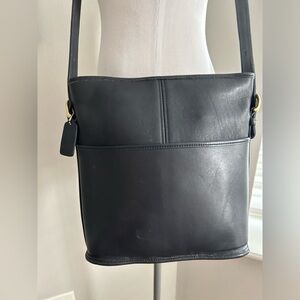 Vintage Coach Legacy, leather handbag 11” wide x 11” length, 4” depth, hang tag